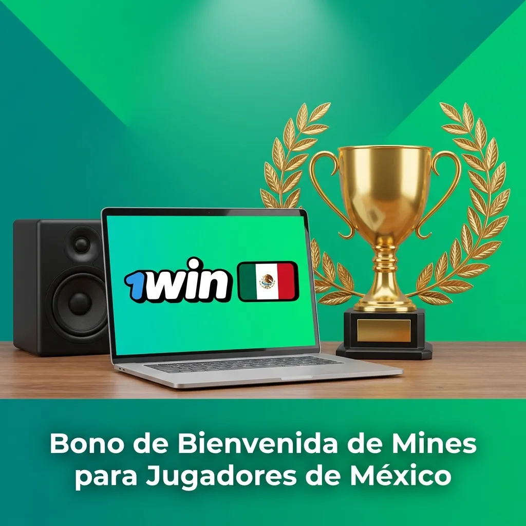 Bono de bienvenida 600% en 1win para jugar Mines en México, con cashback y requisitos de apuesta de x30.