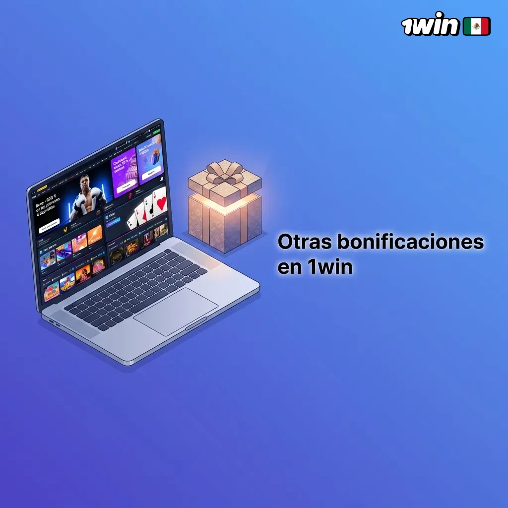 1win promotions overview showing cashback, express bet bonuses, free spins, app exclusives, and VIP rewards program