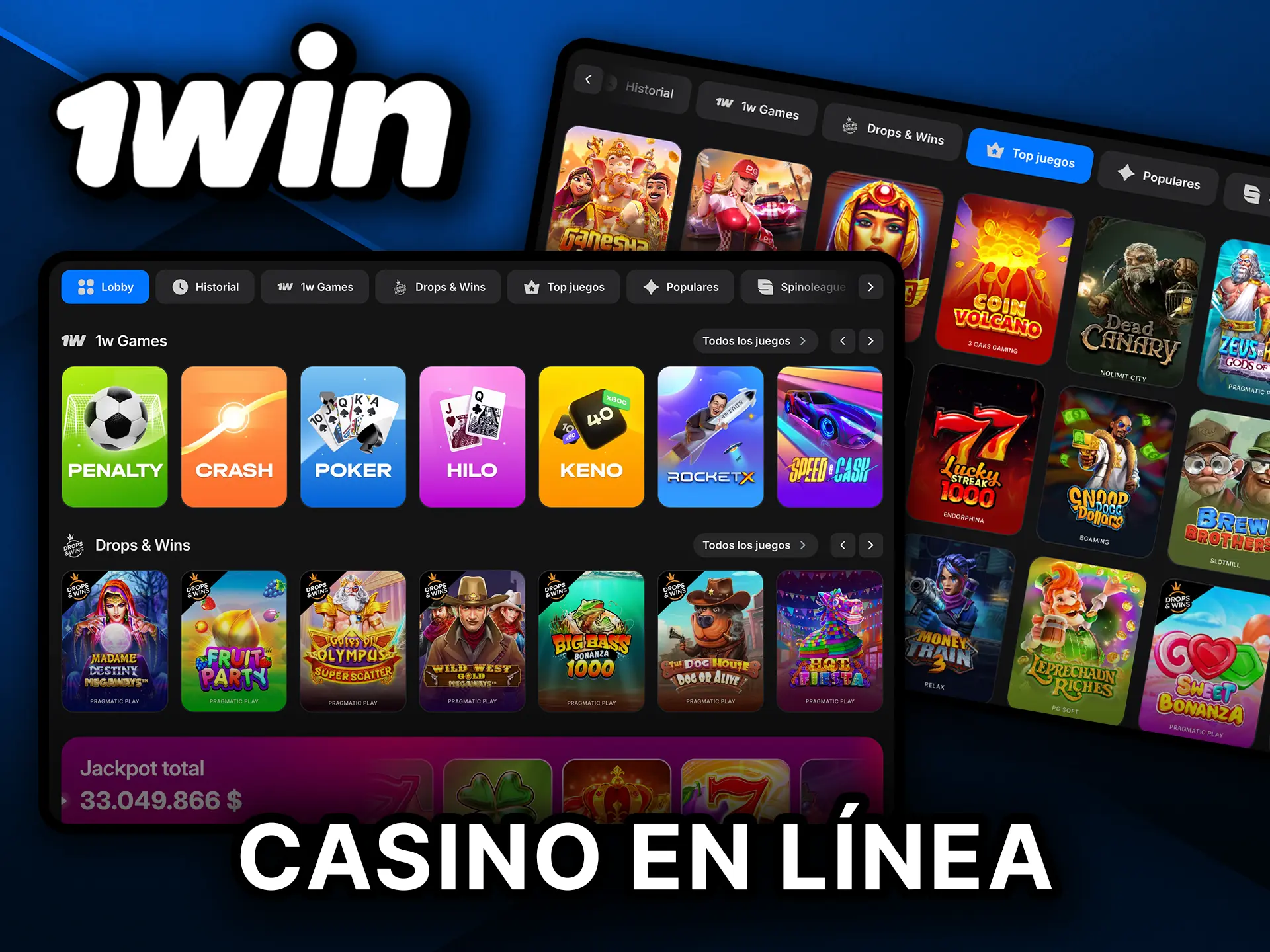 Gana en el casino en línea de 1Win México.