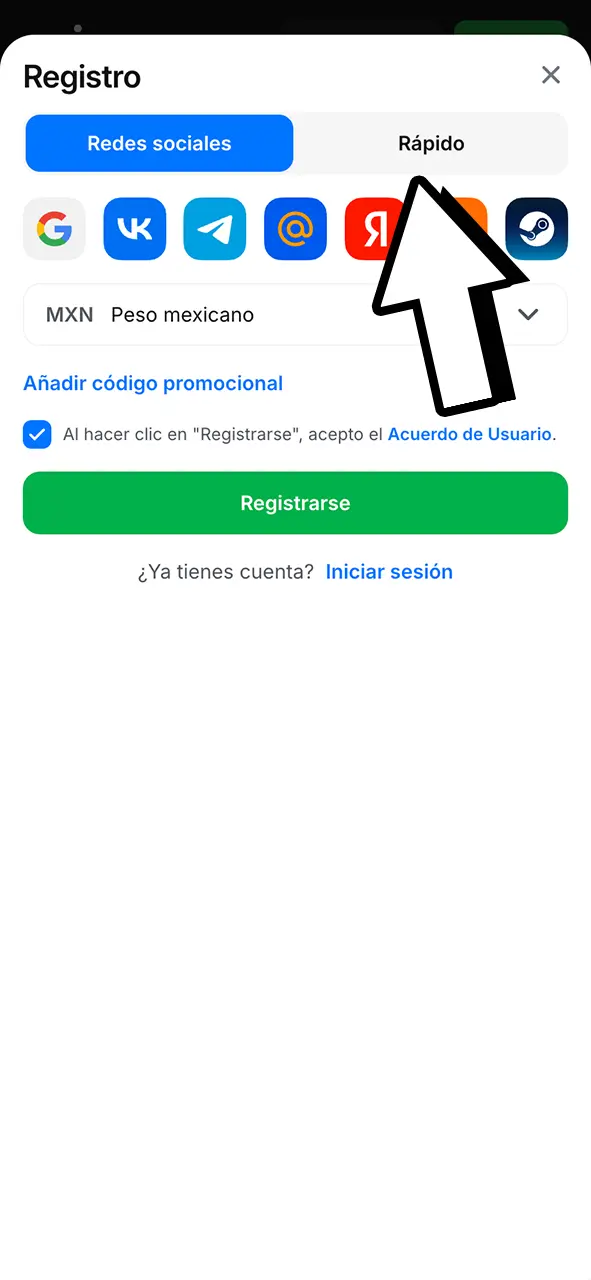 Elige tu método de registro favorito en 1Win y comienza hoy mismo.