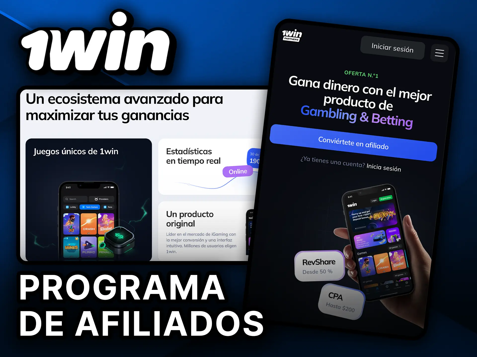 Únete al programa de afiliados de 1Win México.